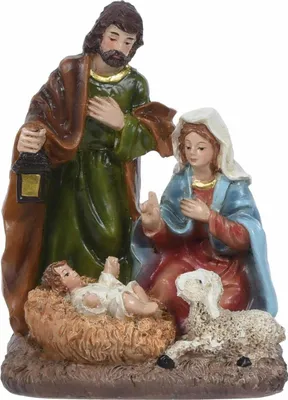 Obrázek produktu pro H&S Decoration Vánoční postýlka 13 cm stojící dekorace figurka Vánoční dekorace