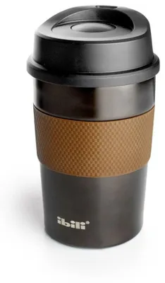 Obrázok produktu pre Ibili 667536C, 0,36 L, Čierna, Hnedá, Nerezová oceľ, 10 h, Silikón, Kemping, Denné používanie, Športová aktivita, Cestovanie