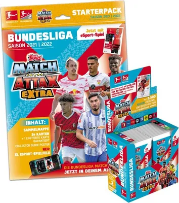 Image de Topps - Match Attax EXTRA 2021/22 - 1 Starter + 1 Display (24 Booster)