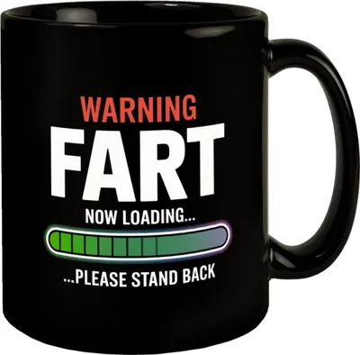 Produktbild von WARNING FART Tasse mit Ladefortschrittsanzeige