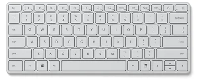 Zdjęcie produktu dla Microsoft Designer Compact, Bezprzewodowy, Bluetooth, Mechaniczna, QWERTZ, Biały