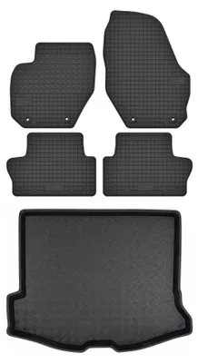 Obrázok produktu pre Gumové autokoberce SolidTread + vaňa kufra pre: Volvo V60 I 2011-2017 kombi 5 ks