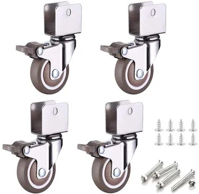 Immagine prodotto di Set di 4 rotelle robuste con freno per mobili