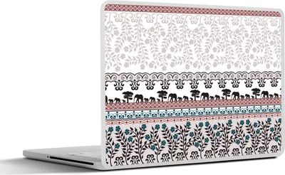 Produktbild von MuchoWow® Laptop Aufkleber Sticker Cover Muster - Safari - Elefant - Afrika 30x22 cm - Laptop-Sticker