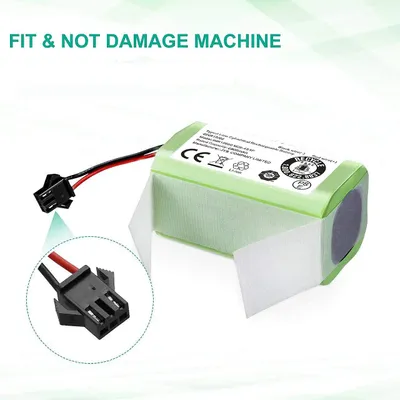 Image de Batterie pour aspirateur robot - Batterie de remplacement - 14,4 V - 3500 mAh - Lithium-ion - 18650 - Compatible avec les aspirateurs robots
