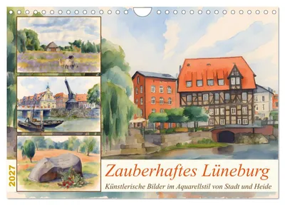 Produktbild von Zauberhaftes Lüneburg (Wandkalender 2027 DIN A4 quer), CALVENDO Monatskalender
