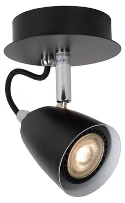Immagine prodotto di Fareto a LED GU10/5W, luce calda (3000K), colore nero