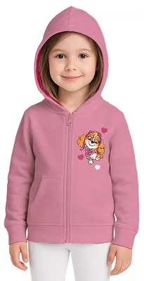 Produktbild von Paw Patrol Sweatjacke für Mädchen - Kinder Kapuzenpullover mit Reißverschluss Hoodie Rosa 110-116