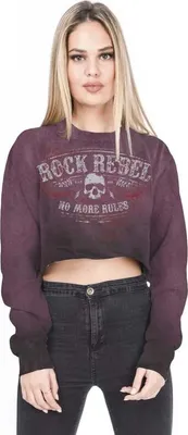 Produktbild von Rock Rebel by EMP Damen rotes Langarmshirt Tank Top No More Rules XL