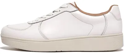 Productafbeelding van FitFlop Rally leren sneaker, kleur: urban white