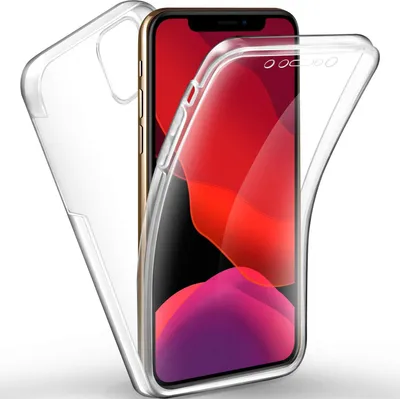 Produktbild von iPhone 11 Pro Full Cover Silikon 5.8" TPU 360° Transparent Schutzhülle
