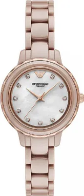 Produktbild von Damenarmbanduhr EMPORIO ARMANI AR70018 in Roségold Fashion.