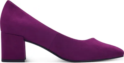 Produktbild von MARCO TOZZI Damen Pumps Blockabsatz samtige Haptik Karreé 2-22424-42, Größe:38 EU, Farbe:Violett