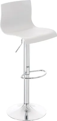Produktbild von CLP Barhocker Hover Kunststoff mit Metall-Gestell weiß Material Gestell Metall in Chromoptik