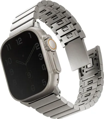 Produktbild von Uniq Strova Mag, Riemen & Verschluss, Smartwatch, Silber, Apple, Watch 49/46/45/44mm, Edelstahl
