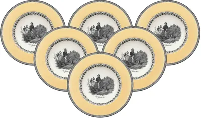 Obrázek produktu pro Villeroy & Boch Audun Chasse polévkový talíř ø 24,2 cm sada 6 ks - DS