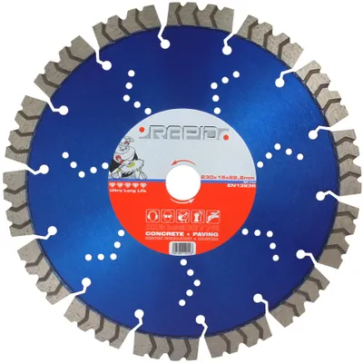 Obrázek produktu pro Rapid Kotouč řezný diamantový segmentový 230 x 15 x 22,2 mm M08772