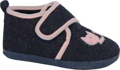 Produktbild von Sleepers - "Kit" Hausschuhe für Kinder DF4621 (23 EU) (Dunkles Marineblau)