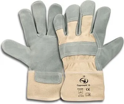 Produktbild von Handschuhe Rindspaltleder, natur,  Standard, Gr. 10,5