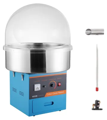 Immagine prodotto di VEVOR macchina per marshmallow elettrica, macchina per marshmallow da 1 kW, commerciale, adatta per feste di compleanno per bambini, feste di famiglia, blu
