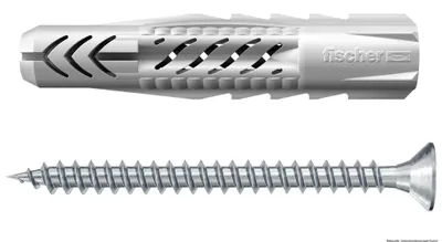 Produktbild von fischer Universaldübel UX 10 x 60 S mit Schraube, 10 Stück