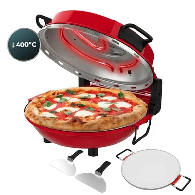 Obrázok produktu pre Cecotec Fun Pizza&Co Mamma Mía Window, 1 pizza/pízz, Červená, 1200 W