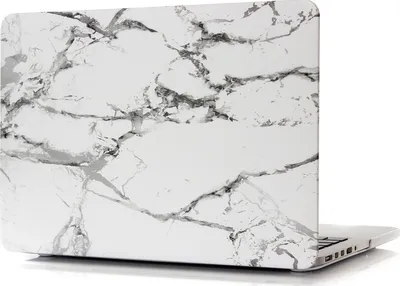 Produktbild von Mobigear Marble MacBook Pro 13 Zoll (2012-2015) Hardcase Hülle MacBook Case - Weiß - Model A1425 / A1502