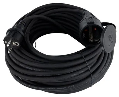 Produktbild von REV 0065259, 25 m, Drinnen/Draußen, IP44, 1,5 mm², Gummi, Schwarz