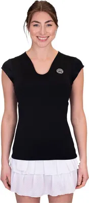 Produktbild von Bidi Badu Crew V-neck ärmelloses T-shirt Schwarz XS Damen Schwarz XS