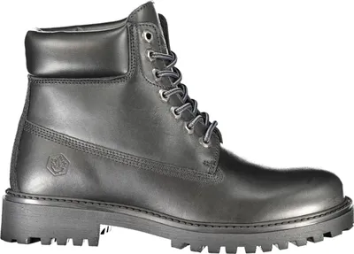 Produktbild von Moderner Herrensportschuh Schwarz: Schnürstiefel mit Kontrastdetails