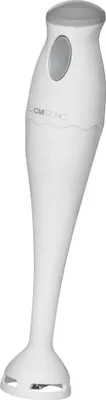 Produktbild von Clatronic Stabmixer/Pürierstab/Stick/Mixstab SM 3577; Edelstahl-Schlagmesser; für Smoothie, Kürbispüree, Babybrei, Milchshake; mit Mixbehälter (500 ml); 180 Watt; weiß