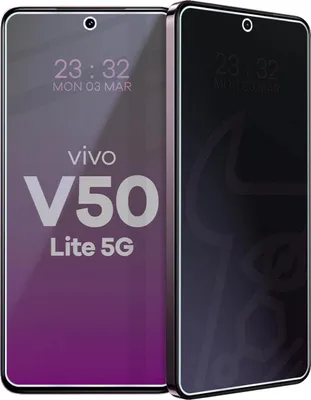 Produktbild von Hybridglas mit Privatschutzfilter für Vivo V50 Lite 5G, Bizon Glass Mule Shadow, Matt