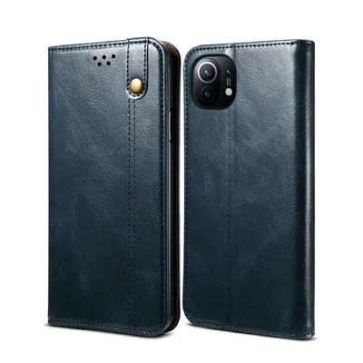 Obrázek produktu pro Pouzdro pro Xiaomi Mi 11, kožené flip pouzdro peněženka s funkcí stojánku modré