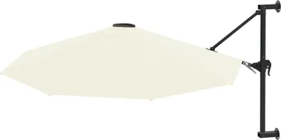 Produktbild von vidaXL Sonnenschirm zur Wandmontage mit Metall-Mast 300 cm Sandweiß