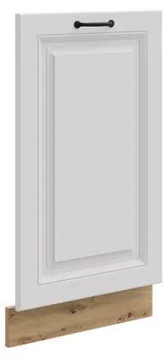 Produktbild von Frontblende für vollintegrierten Geschirrspüler 45 cm Stilo Weiß + Eiche Artisan