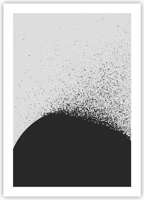 Produktbild von Poster - Poster ohne Rahmen - Abstraktion Schwarzweiß Geometrie - 50x70 cm - Wand Bild - Wanddeko - Wandbilder - Kunstposter - Wandposter - Bilder - Kunstdruck - Wanddekoration - P2XPA50x70-4922