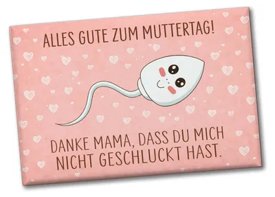 Produktbild von Danke Mama, dass du mich nicht geschluckt hast Souvenir Souvenir Magnet zum