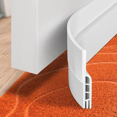 Obrázok produktu pre Samolepiaca tesniaca páska pod dvere, vetruvzdorná a zvukovoizolačná, do medzery pod dverami – 3 metre, biela