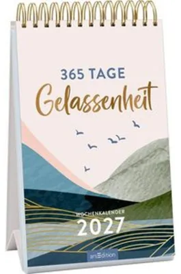 Produktbild von Wochenkalender 365 Tage Gelassenheit 2027
