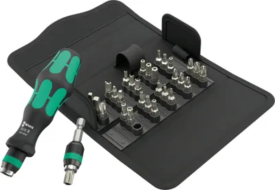 Produktbild von Kraftform Kompakt 71 Security, 32?teilig (schwarz/grün, 1/4", inkl. Steckgriff)