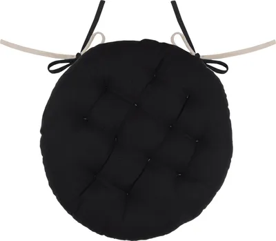 Obrázek produktu pro STOF | Polštář na sedadlo - Podložka na sedadlo - DUO - 38 cm - Černá a béžová - Dvoubarevný potah polštáře - Vysoce kvalitní bavlna