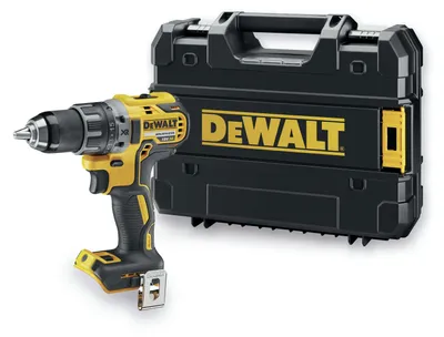 Produktbild von DeWALT DCD791NT-XJ, Elektrischer Schraubendreher, Pistolengriff, Schwarz, Grau, Gelb, 2000, 550, 27 Nm, 40 Nm