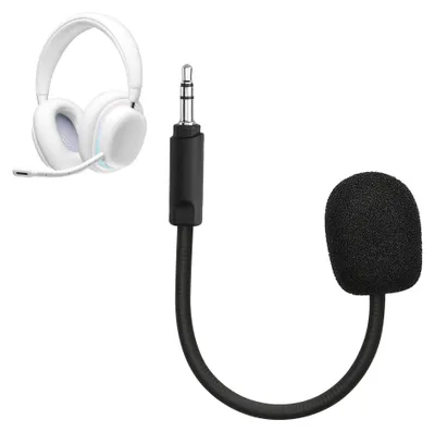 Produktbild von kwmobile Ersatz Kopfhörer Mikrofon kompatibel mit Logitech G735 Headset - Gaming Headphones Mikrofon mit 3,5 mm Klinkenstecker - Schwarz