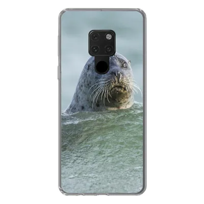 Produktbild von MuchoWow® Handyhülle Schutzhülle Hülle für Huawei P40 Lite Nordsee - Seehund - Wasser Silikon Softcase Handy Hülle - Handy