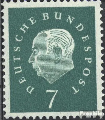 Produktbild von Briefmarken Berlin (West) 1959 Mi 182R mit Zählnummer postfrisch Heuss
