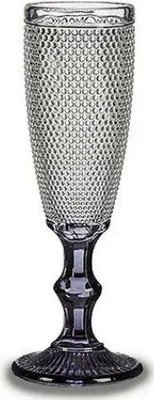 Image de Flûte à champagne de transparent anthracite verre 185 ml