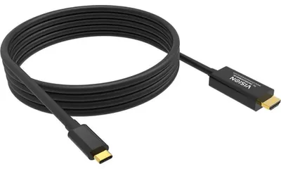 Produktbild von 8K bei 60 Hz - USB-C 3.1 (m) zu HDMI (m) - Außendurchmesser 4,5 mm - 48 Gbps - 32 AWG - 2 m - schwarz