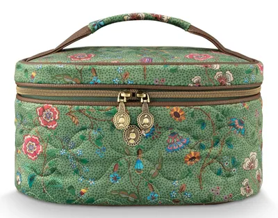 Image de Pip Studio trousse de maquillage Cleo Beauty Case Flora Bangelore Green vert