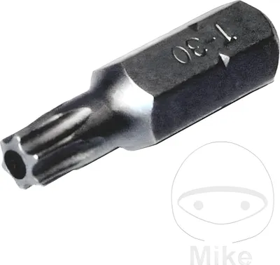 Produktbild von JMP Bit Werkzeug Innen-TORX® T30 mit Bohrung 25 mm 1/4 6,3 mm 6-kant