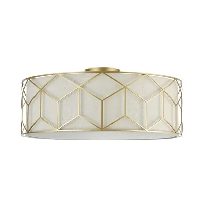 Immagine prodotto di Plafoniera, metallo, colore oro, E27, P 57cm